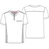Cherokee Infinity Mens Partial Zip V-Neck Scrub Top, Rib-Knit Panels, 2 Zip Pockets, 1 Welt Pocket PROTX2 Fabric- IN702A(Hunter)