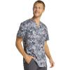 Cherokee Infinity Men’s Printed V-Neck Scrub Top with One Chest Pocket with Grommet Detail CK902(Abstract Ways)