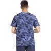 Cherokee Infinity Men’s Printed V-Neck Scrub Top with One Chest Pocket with Grommet Detail CK902(Down the Line)