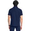 Cherokee Infinity Mens Scrub Polo Top, Zip Chest Pocket, Moisture Wicking, Wrinkle-Resistant, 360 Stretch – CK825A(Navy)