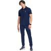 Cherokee Infinity Mens Scrub Polo Top, Zip Chest Pocket, Moisture Wicking, Wrinkle-Resistant, 360 Stretch – CK825A(Navy)