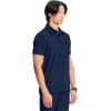 Cherokee Infinity Mens Scrub Polo Top, Zip Chest Pocket, Moisture Wicking, Wrinkle-Resistant, 360 Stretch – CK825A(Navy)