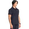 Cherokee Infinity Mens Scrub Polo Top, Zip Chest Pocket, Moisture Wicking, Wrinkle-Resistant, 360 Stretch – CK825A(Pewter)