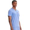 Cherokee Infinity Mens V-Neck Scrub Top, 1 Zip Chest Pocket, Rib-Knit Neckline, Side Vents – IN700A(Ciel)