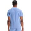 Cherokee Infinity Mens V-Neck Scrub Top, 1 Zip Chest Pocket, Rib-Knit Neckline, Side Vents – IN700A(Ciel)