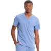 Cherokee Infinity Mens V-Neck Scrub Top, 1 Zip Chest Pocket, Rib-Knit Neckline, Side Vents – IN700A(Ciel)