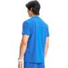 Cherokee Infinity Mens V-Neck Scrub Top, 1 Zip Chest Pocket, Rib-Knit Neckline, Side Vents – IN700A(Royal)