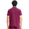 Cherokee Infinity Mens V-Neck Scrub Top, 1 Zip Chest Pocket, Rib-Knit Neckline, Side Vents – IN700A(Wine)