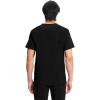 Cherokee Infinity Mens V-Neck Scrub Top Modern Fit, 3 Pockets, Rib-Knit Back Panels, Moisture-Wicking 360° Stretch – CK900A(Black)