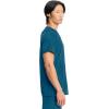 Cherokee Infinity Mens V-Neck Scrub Top Modern Fit, 3 Pockets, Rib-Knit Back Panels, Moisture-Wicking 360° Stretch – CK900A(Caribbean Blue)