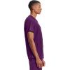 Cherokee Infinity Mens V-Neck Scrub Top Modern Fit, 3 Pockets, Rib-Knit Back Panels, Moisture-Wicking 360° Stretch – CK900A(Eggplant)