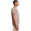 Cherokee Infinity Mens V-Neck Scrub Top Modern Fit, 3 Pockets, Rib-Knit Back Panels, Moisture-Wicking 360° Stretch – CK900A(Khaki)