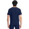 Cherokee Infinity Mens V-Neck Scrub Top Modern Fit, 3 Pockets, Rib-Knit Back Panels, Moisture-Wicking 360° Stretch – CK900A(Navy)