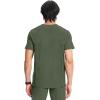 Cherokee Infinity Mens V-Neck Scrub Top Modern Fit, 3 Pockets, Rib-Knit Back Panels, Moisture-Wicking 360° Stretch – CK900A(Olive)