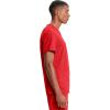 Cherokee Infinity Mens V-Neck Scrub Top Modern Fit, 3 Pockets, Rib-Knit Back Panels, Moisture-Wicking 360° Stretch – CK900A(Red)