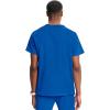 Cherokee Infinity Mens V-Neck Scrub Top Modern Fit, 3 Pockets, Rib-Knit Back Panels, Moisture-Wicking 360° Stretch – CK900A(Royal)