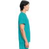 Cherokee Infinity Mens V-Neck Scrub Top Modern Fit, 3 Pockets, Rib-Knit Back Panels, Moisture-Wicking 360° Stretch – CK900A(Teal Blue)