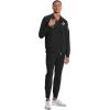 Cherokee Infinity Mens Zip Front Warm-Up Scrub Jacket, Modern Fit, 5 Pockets, Rib-Knit Panels Moisture Wicking – CK305A(Black)