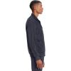Cherokee Infinity Mens Zip Front Warm-Up Scrub Jacket, Modern Fit, 5 Pockets, Rib-Knit Panels Moisture Wicking – CK305A(Pewter)