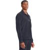 Cherokee Infinity Mens Zip Front Warm-Up Scrub Jacket, Modern Fit, 5 Pockets, Rib-Knit Panels Moisture Wicking – CK305A(Pewter)