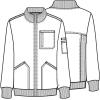 Cherokee Infinity Mens Zip Front Warm-Up Scrub Jacket, Modern Fit, 5 Pockets, Rib-Knit Panels Moisture Wicking – CK305A(Royal)