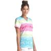 Cherokee Infinity Nurse Gifts Women Scrubs Top V-Neck CK734, L, Trippy Stripes