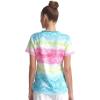 Cherokee Infinity Nurse Gifts Women Scrubs Top V-Neck CK734, L, Trippy Stripes
