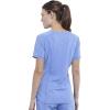 Cherokee Infinity V-Neck Nurse Scrub Top for Women with Rib-Knit Panel and Tuckable CK687A(Ciel)
