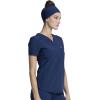 Cherokee Infinity V-Neck Nurse Scrub Top for Women with Rib-Knit Panel and Tuckable CK687A(Navy)