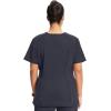 Cherokee Infinity V-Neck Nurse Scrub Top for Women with Rib-Knit Panel and Tuckable CK687A(Pewter)