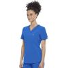 Cherokee Infinity V-Neck Nurse Scrub Top for Women with Rib-Knit Panel and Tuckable CK687A(Royal)