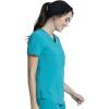 Cherokee Infinity V-Neck Nurse Scrub Top for Women with Rib-Knit Panel and Tuckable CK687A(Teal Blue)