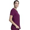 Cherokee Infinity V-Neck Nurse Scrub Top for Women with Rib-Knit Panel and Tuckable CK687A(Wine)