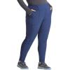 Cherokee Infinity Womens High Rise Skinny Scrub Pants, 5 Pockets, Moisture Wicking, Easy Care, PROTX2 & 360 Stretch – CK067A(Navy)