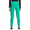 Cherokee Infinity Womens High Rise Skinny Scrub Pants, 5 Pockets, Moisture Wicking, Easy Care, PROTX2 & 360 Stretch – CK067A(Palm Leaf)