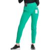 Cherokee Infinity Womens High Rise Skinny Scrub Pants, 5 Pockets, Moisture Wicking, Easy Care, PROTX2 & 360 Stretch – CK067A(Palm Leaf)