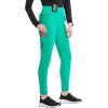 Cherokee Infinity Womens High Rise Skinny Scrub Pants, 5 Pockets, Moisture Wicking, Easy Care, PROTX2 & 360 Stretch – CK067A(Palm Leaf)