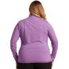 Cherokee Infinity Women’s Long Sleeve T-Shirt Mock Neck Underscrub Knit with Center Back Length of 24 1/2″ – CK767(Bright Violet / Tonal Violet)