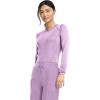 Cherokee Infinity Womens Long Sleeve Underscrub Top, Round Neck, Thumbholes, Moisture-Wicking 360° Stretch – IN640(Livewire Lilac)
