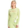 Cherokee Infinity Womens Long Sleeve Underscrub Top, Thumbhole Cuffs, Moisture Wicking, 360 Stretch Fabric Undertee – IN641(Green Energy)