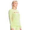 Cherokee Infinity Womens Long Sleeve Underscrub Top, Thumbhole Cuffs, Moisture Wicking, 360 Stretch Fabric Undertee – IN641(Green Energy)