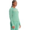 Cherokee Infinity Womens Long Sleeve Underscrub Top, Thumbhole Cuffs, Moisture Wicking, 360 Stretch Fabric Undertee – IN641(Matcha Latte)