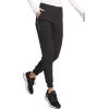 Cherokee Infinity Womens Mid Rise Jogger Scrub Pants Rib-Knit Waist, 6 Pockets, 360° Stretch Moisture-Wicking – CK080A(Black)