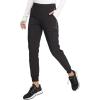 Cherokee Infinity Womens Mid Rise Jogger Scrub Pants Rib-Knit Waist, 6 Pockets, 360° Stretch Moisture-Wicking – CK080A(Black)