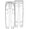 Cherokee Infinity Womens Mid Rise Jogger Scrub Pants Rib-Knit Waist, 6 Pockets, 360° Stretch Moisture-Wicking – CK080A(Bright Violet)