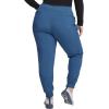Cherokee Infinity Womens Mid Rise Jogger Scrub Pants Rib-Knit Waist, 6 Pockets, 360° Stretch Moisture-Wicking – CK080A(Caribbean Blue)