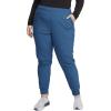 Cherokee Infinity Womens Mid Rise Jogger Scrub Pants Rib-Knit Waist, 6 Pockets, 360° Stretch Moisture-Wicking – CK080A(Caribbean Blue)