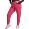 Cherokee Infinity Womens Mid Rise Jogger Scrub Pants Rib-Knit Waist, 6 Pockets, 360° Stretch Moisture-Wicking – CK080A(Carmine Pink)