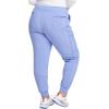 Cherokee Infinity Womens Mid Rise Jogger Scrub Pants Rib-Knit Waist, 6 Pockets, 360° Stretch Moisture-Wicking – CK080A(Ciel)