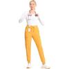 Cherokee Infinity Womens Mid Rise Jogger Scrub Pants Rib-Knit Waist, 6 Pockets, 360° Stretch Moisture-Wicking – CK080A(Gold Rush)